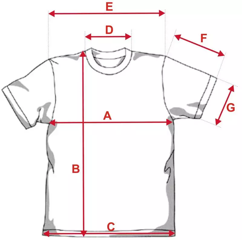 Esquema camiseta 190g tacto algodón Esquema camiseta 190g tacto algodón